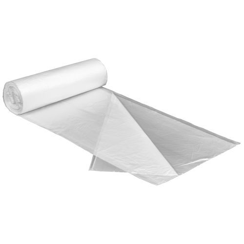 Bolsa para Contenedor Degradable Biomejorada MultiPlast®, Alta Densidad, Rollos de 24 x 24, Natural, 6 Micrones, 7-10 Galones